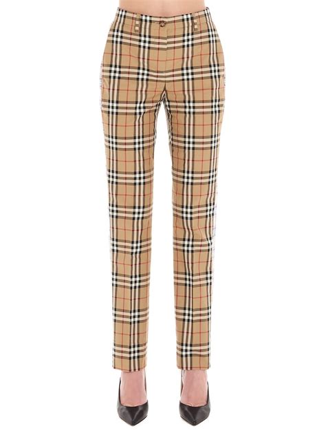 burberry print trousers|burberry trousers women.